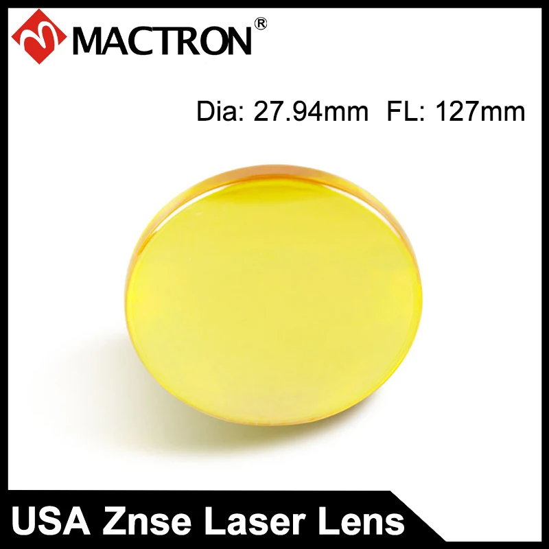 

Dia 1.1" Best Quality USA CO2 Laser Focusing Lens,FL 5", ET3.5 Using For 300w CO2 Laser Tube