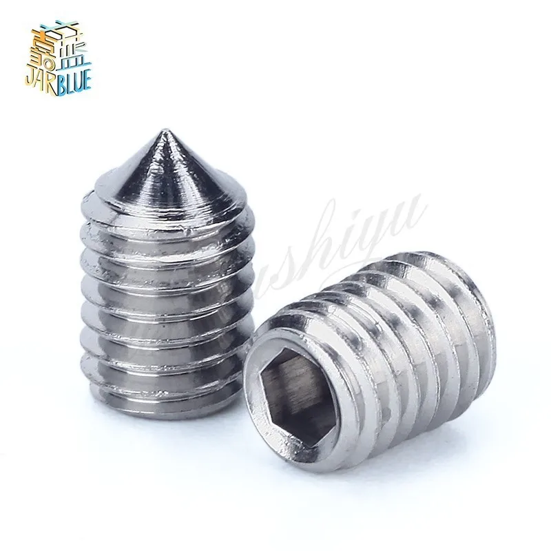 20Pcs 8#-32 10#-24 10#-32 1/4-20 DIN914 UNC Stainless Steel screws Grub Screws Hex Socket Head Set Screw