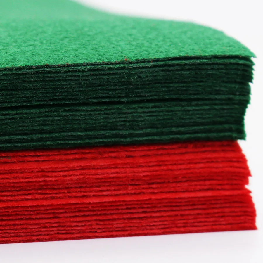 CMCYILING Rot Grün Filz Stoff 1 MM Dicke Polyester Tuch Für DIY Handwerk Sammelalbum Nicht-Woven Blatt 20 Teile/los 20*30cm – Detail 6