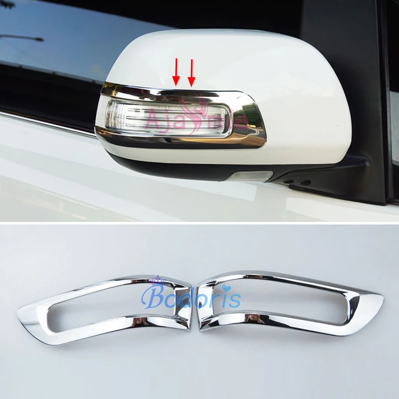 

Car Styling Door Mirror Trim Rear view Overlay Garnish Panel Frame 2011-2018 For Toyota Sienna Accessories