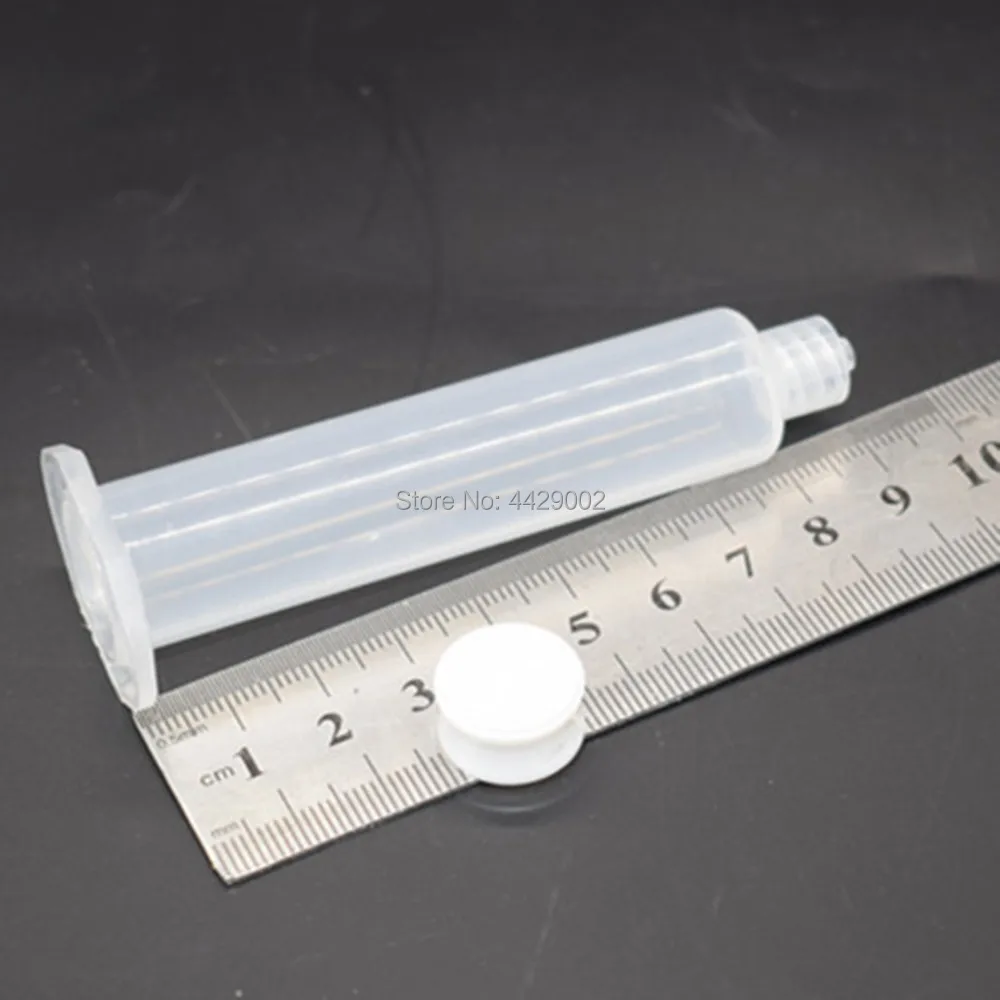 500 Stück leere Klebstofftuben, Klebstoffspender, 55 ml, industrielle Dosierrohre, 55 cc, Klebstoffdosierbehälter, Werkzeugset und 500 Stück Stopper. – Detail 1