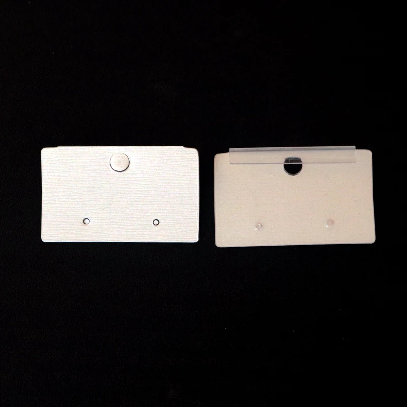 

Plastic Paper Jewelry Ear Studs Display Cards White Jewelry Packing Wedding Party Jewelry Packaging Display Blank Card