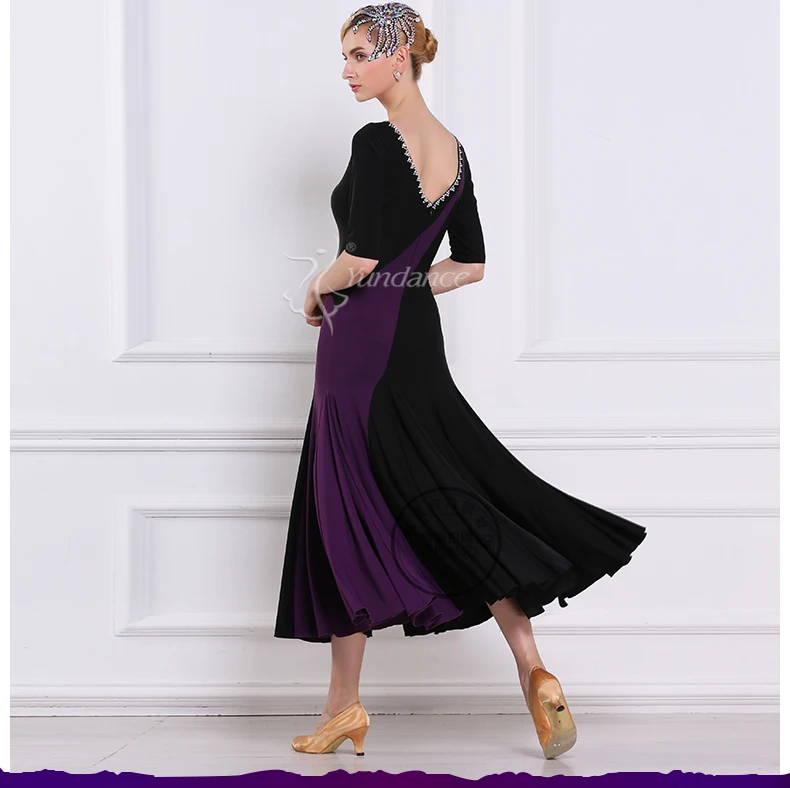 Lady Customized Ballroom Dance Dress Girls Waltz Tango Dancing Dresses Female Standard Flamenco Stage Ballroom Costumes D-0402