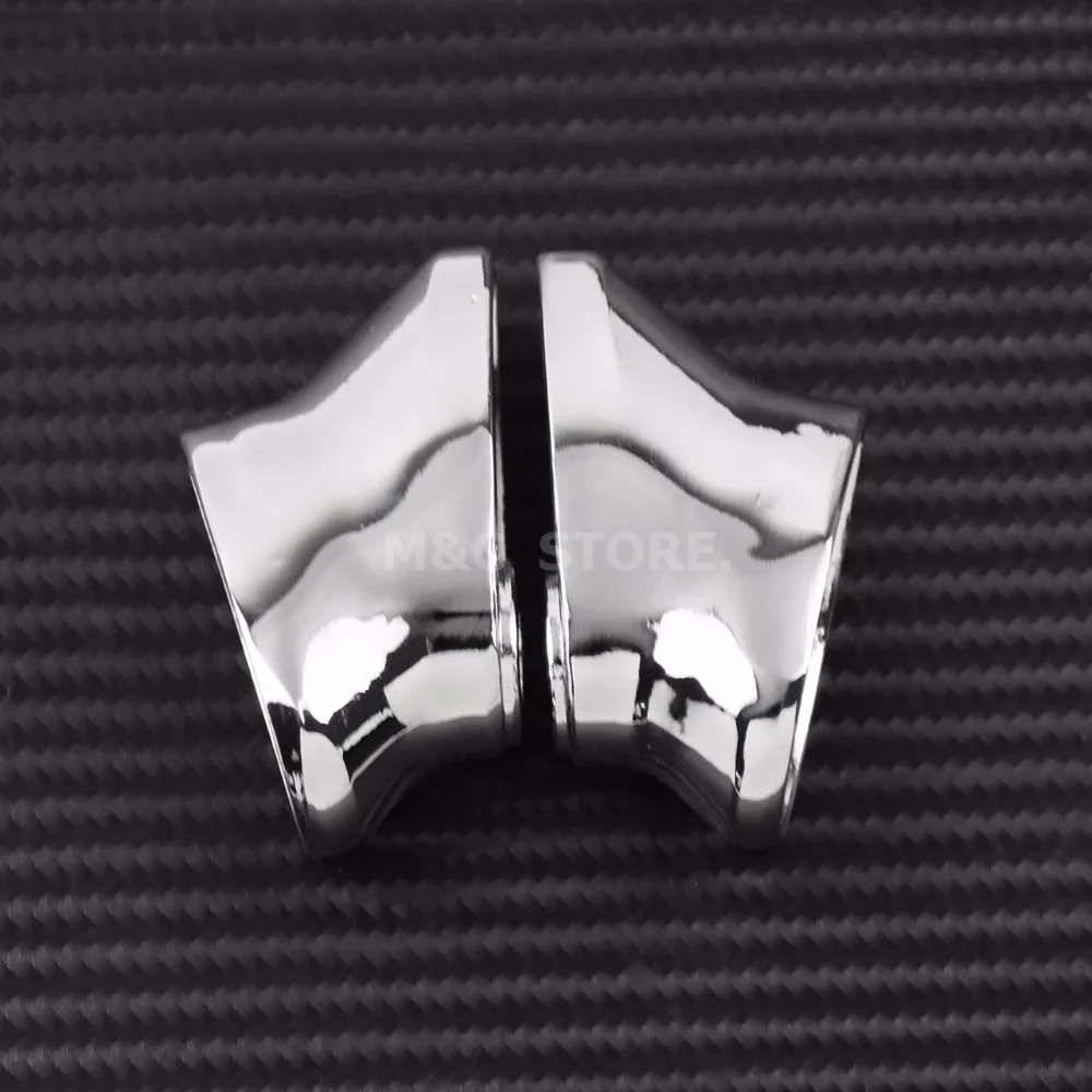 Front Short Turn Signal Brackets Frame Chrome Aluminum Kits For Harley Street Glide FLHX Dyna Wide Glide FXDWG 07-08