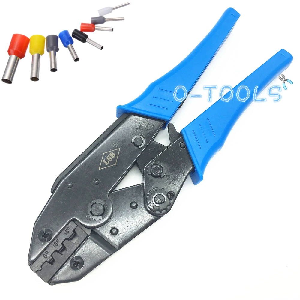 

LS-16WF crimping plier tool for cable ferrules 6-16mm2 wire end ferrule crimper