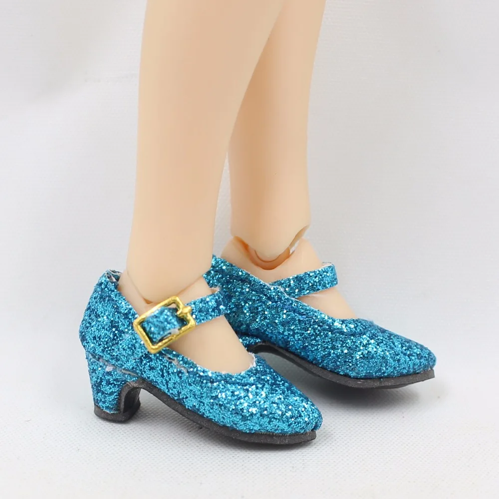 ICY DBS Blyth doll joint body shoes bling bling elegant High heels toy shoes