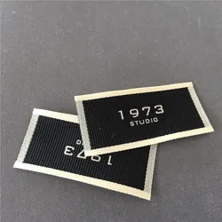 Custom Producing 2.4*5cm High Density Garment Labels Clothing Woven Labels