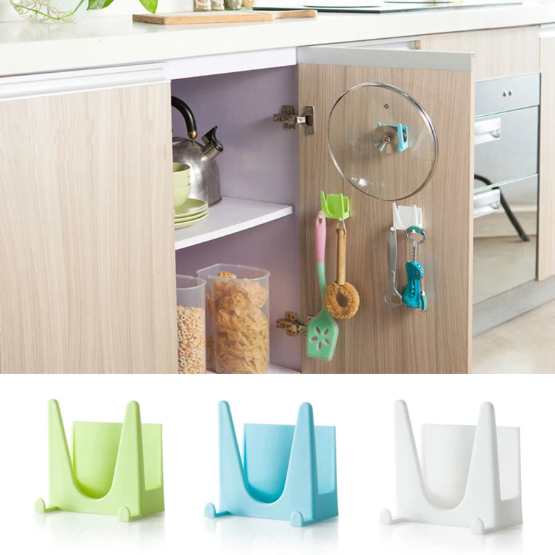 1pcs Kitchen tableware Holders, Lid Holder, Kitchen Organizers, Pot Pan Cover Sucker, pot clip spoon rest spoon rest