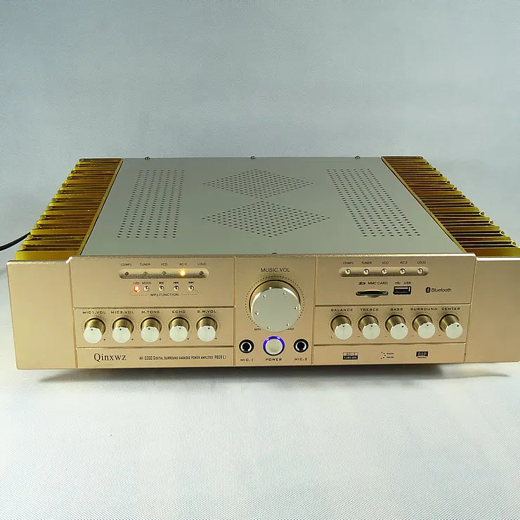 AV-3300 P809U 2CS5200 2SA1943 power tabung 5.1 home theater KTV Karaoke suara audio amplifier Dukungan AC-3 Digital audio input