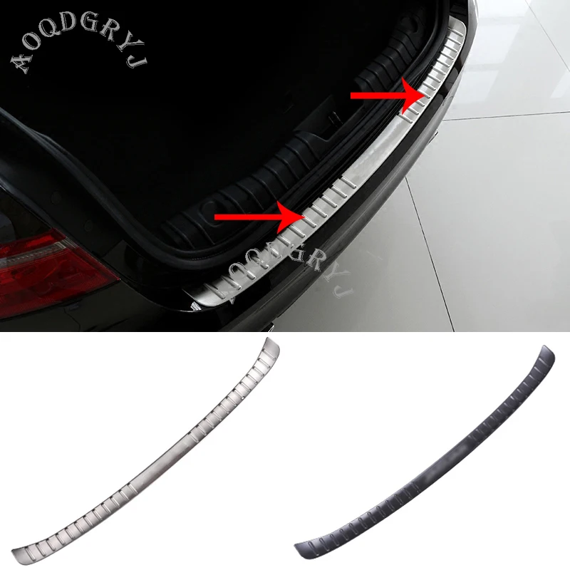 1pcs stainless steel Rear Bumper Decoration Pedal Trunk Door Sill Plate For Jaguar XF 2016 Car styling