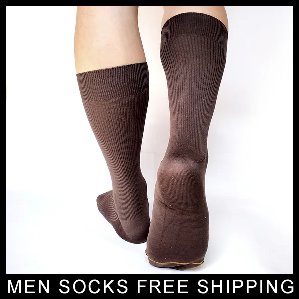 PEAJOA Brand New Style Men Dress Suit Socks Golden Line Toe Sexy Cotton Gentlemen High Quality Elastic Male Socks