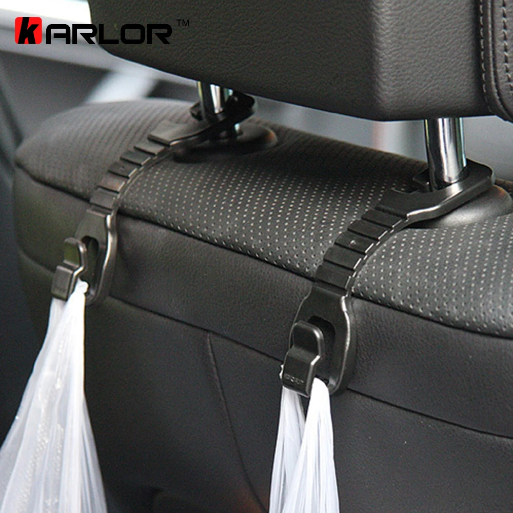 4pcs/lot High Quality Car Hook Seat Hanger Clasp Pothook Car Wear hook Rair-conk ABS Bearing Automobiles Vehicle Accessories 3kg