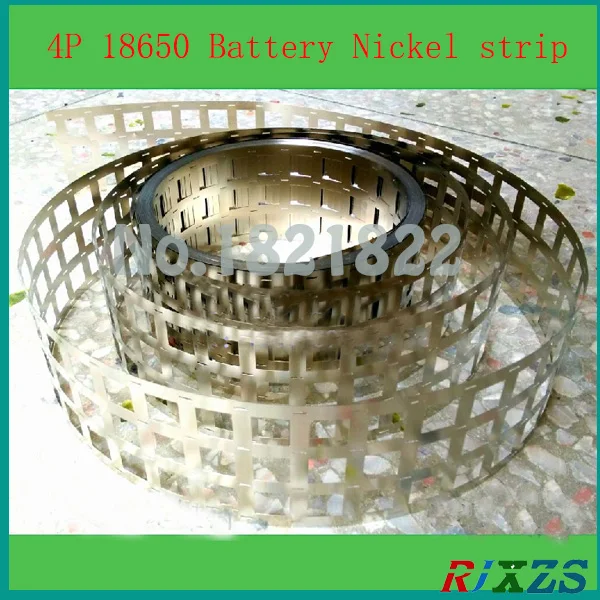 1M 4P 0.15x18.5mm Nickel Tab 18650 Welding Nickel Strip  Plated Steel For 18650 Battery