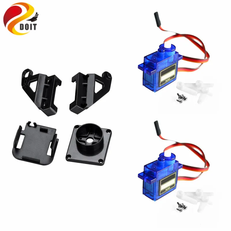 Servo 1LOT= 1pcs FPV Dedicated Nylon PTZ + 2pcs SG90 Servos Robot Toy Part Mg90S