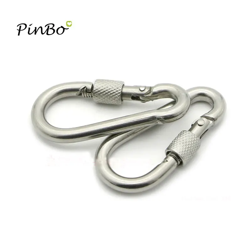 10 cái 304 thép Không gỉ Dây dia 7 mét Snap ONE M7 Hook Với Trục Vít khóa An Toàn-Chọn