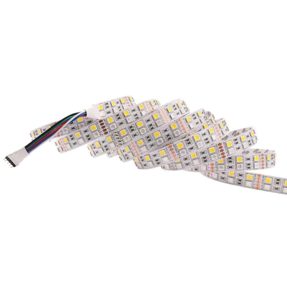 Double Row RGBW led strip DC12V DC24V  SMD 5050 120led/m RGB Cold/warm white Waterproof / non waterproof