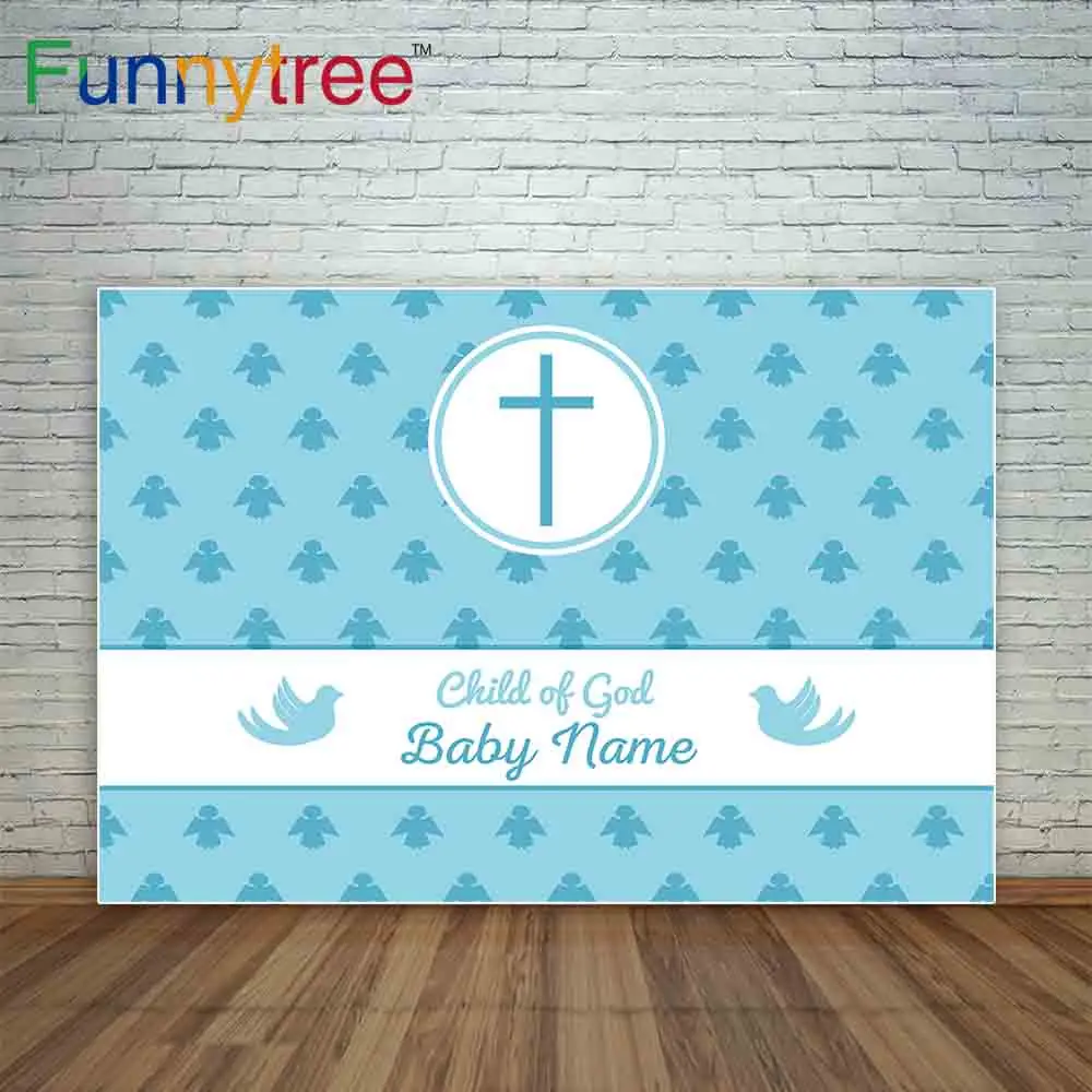 Funnytree professional photography backgrounds Stock vector illustration for baby christening ceremony communion photo printed