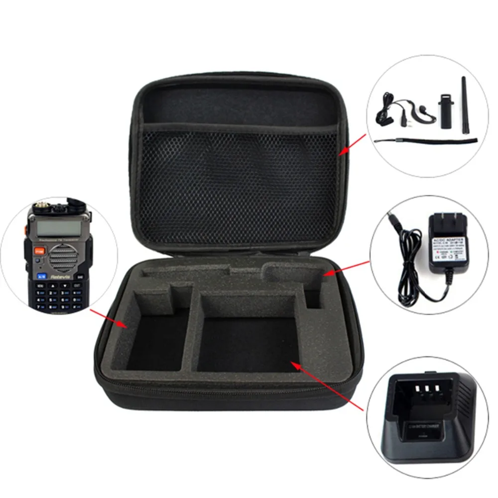 Nylon radio Carry Case Holder Walkie Talkie two way Radio Bag For Yaesu Kenwood WOUXUN TYT Baofeng UV-5R BF-888S storage bag box