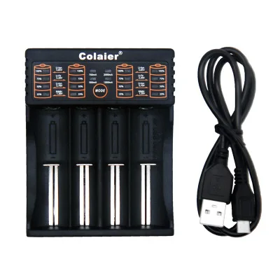 Colaier C40 Charger 1.2V 3.7V AA /AAA 18650 18350 26650 10440 14500 16340 battery smart charger