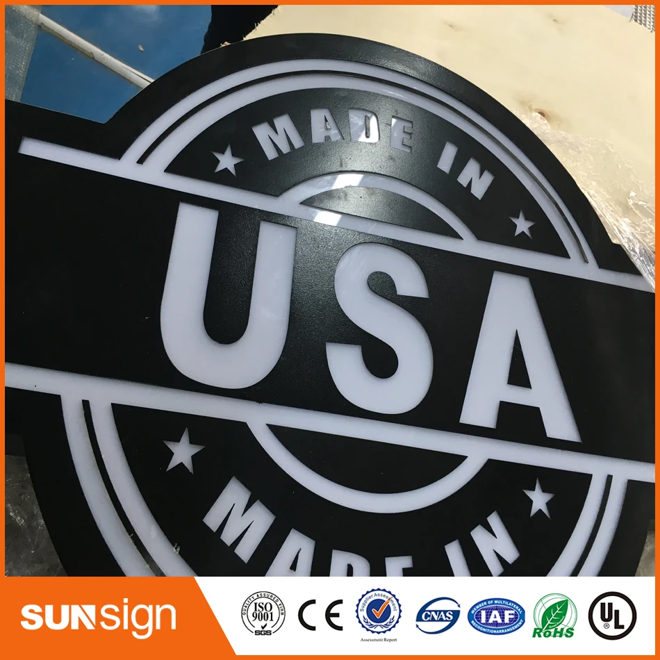New design Customized no fixed part circle led light box