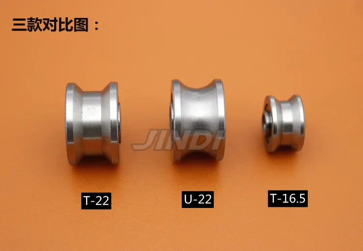 T type flat bottomed groove guide track roller bearing T-U-22/T22/U22