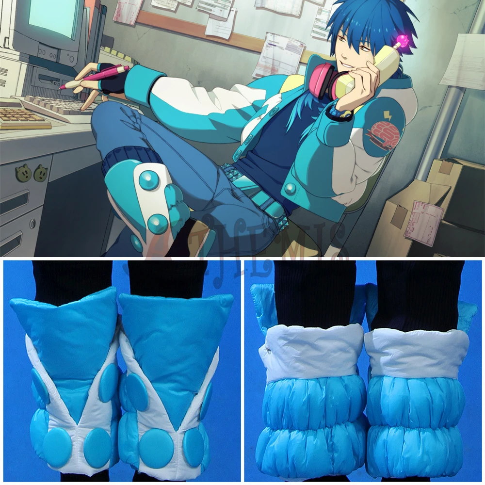 Athemis Dramatical Murder Seragaki Aoba Schoen Covers Handgemaakte Hand-Made Winter Kostuum Onderdelen En Anime Cosplay Accessoires