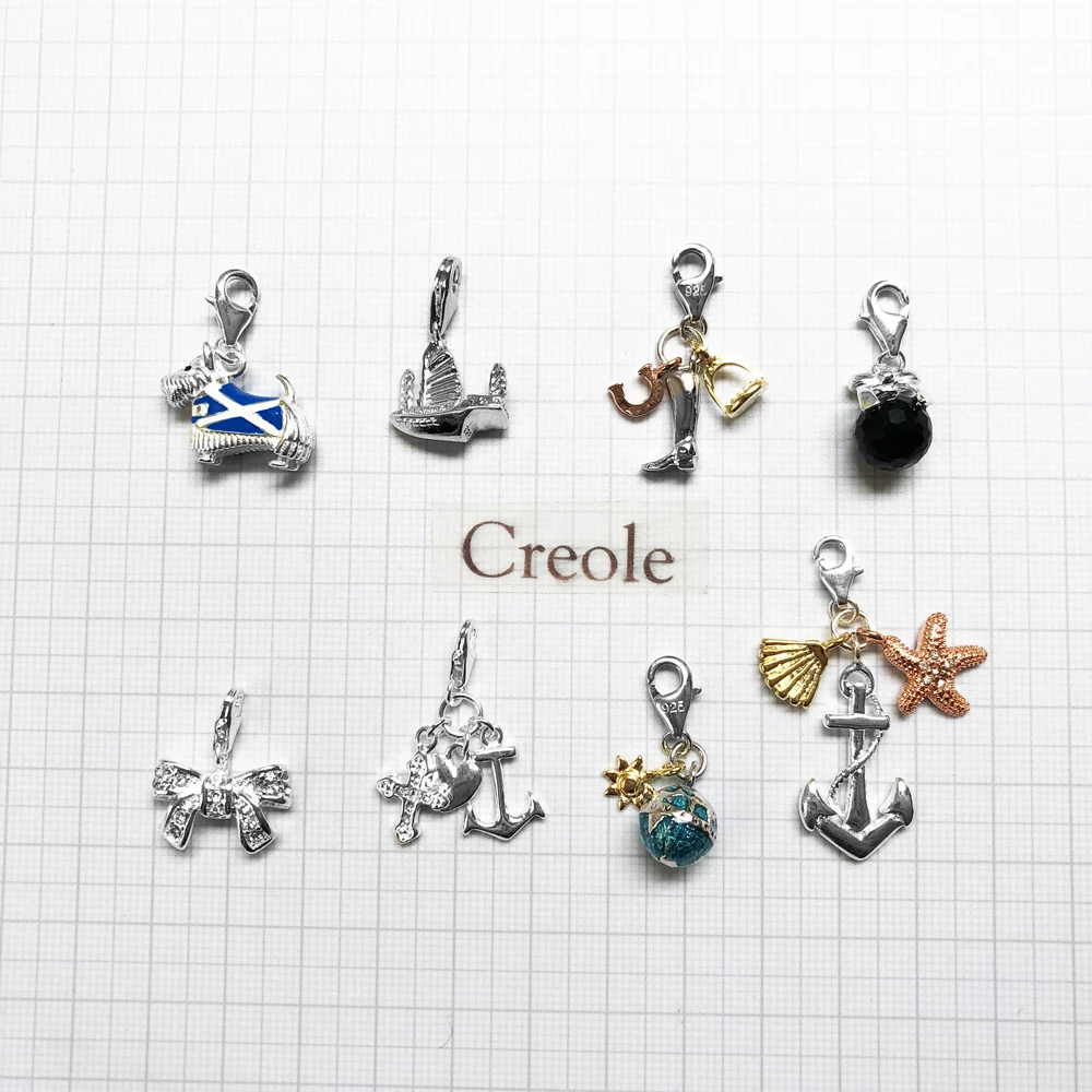 Lucky Boot Sailboat Faith Hope Love Ocean Bow Globe Dog Charm Pendant,2019 Vintage New Summer Jewelry 925 Sterling Silver Gift