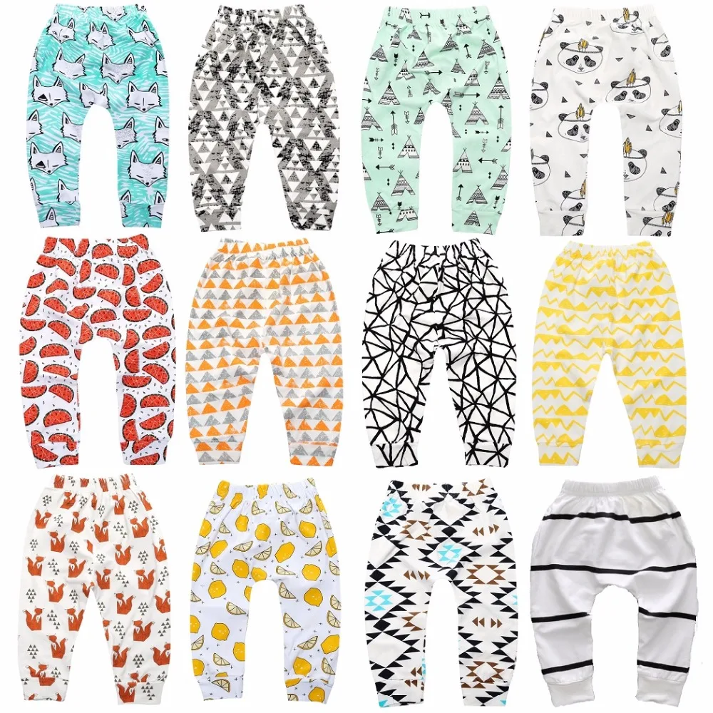 Hooyi Colorful Baby Long Pants 100% Cotton Newborn Panties Baby Girls Leggings Boy Trouser 0-24Month Fashion Casual Infant Pant