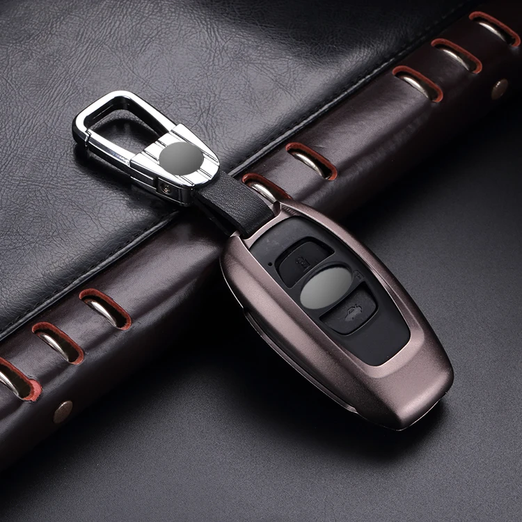 Free Shipment Aluminium folding car remote key case KeyHolder Cover Case Subaru XV BRZ Forester Legacy Outback Waterproof