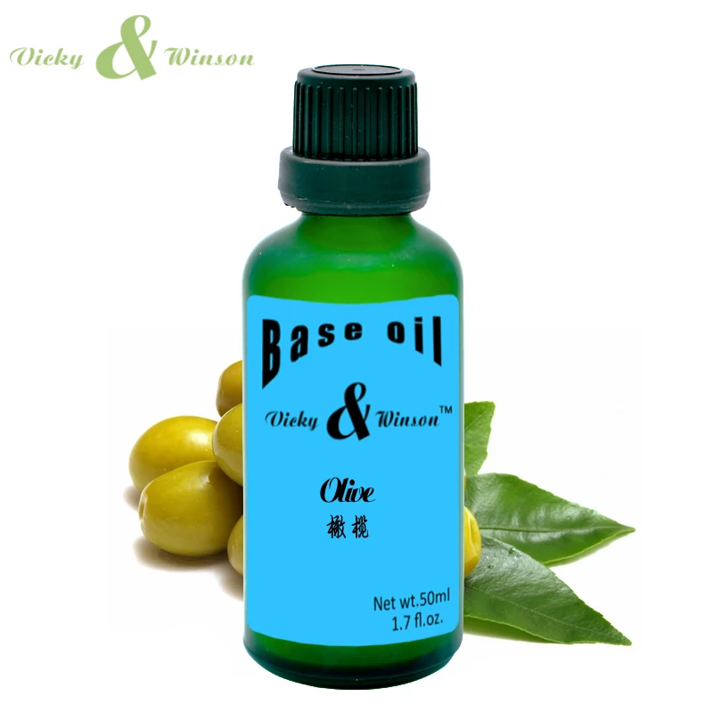 Vicky & winson – huile d'olive, 50ml, démaquillant hydratant pour la peau, Base de maquillage, huile pour peau sèche et grossière, VWJC3