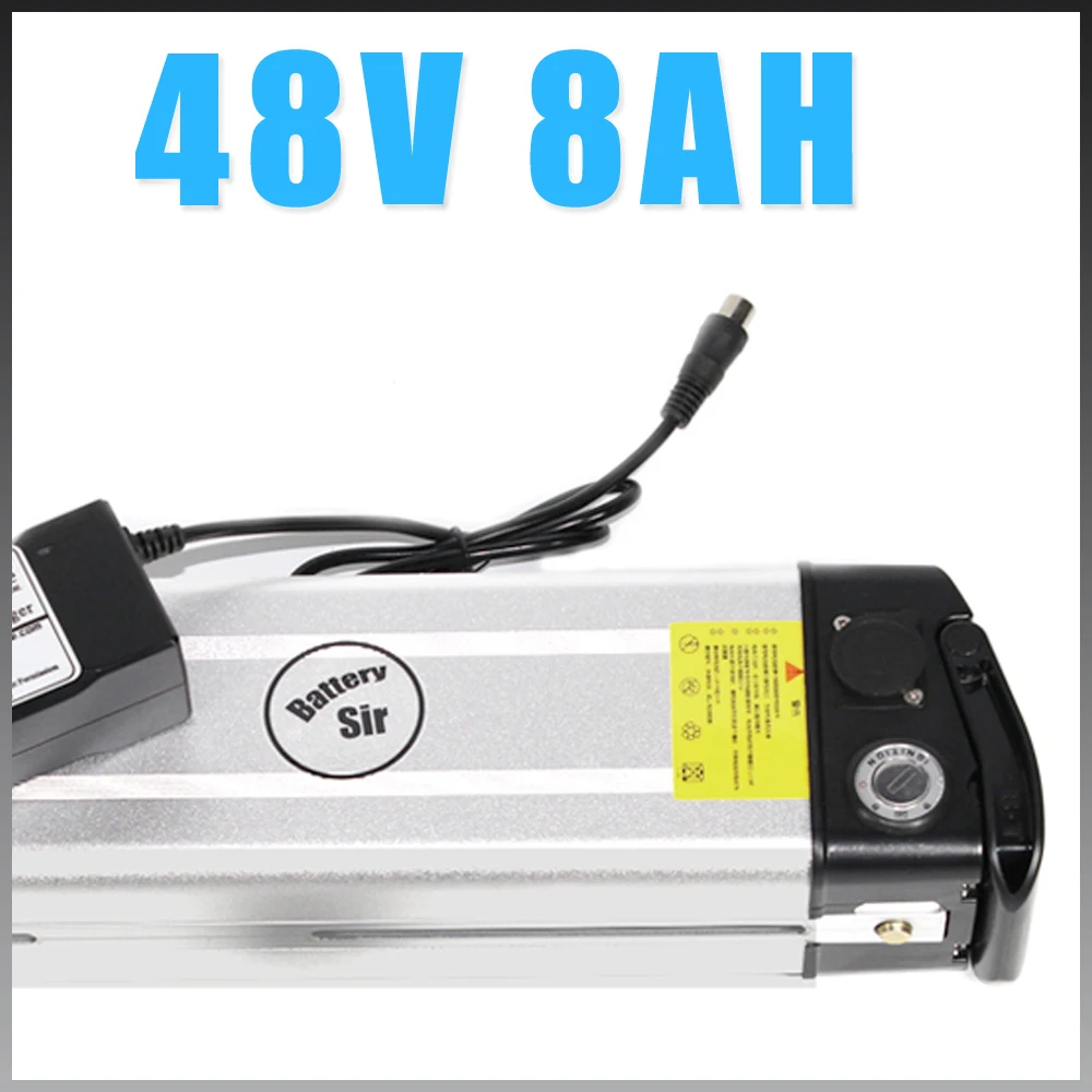 Hot selling silver fish electric bike battery 48v 8Ah lithium ion battery pack 48v electric bicycle battery 48v 250w battery