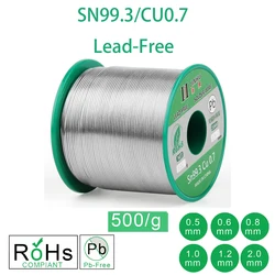 500g 1.1LB Solder Wire Sn99.3 Cu0.7 Rosin Core for Electrical Solder RoHs