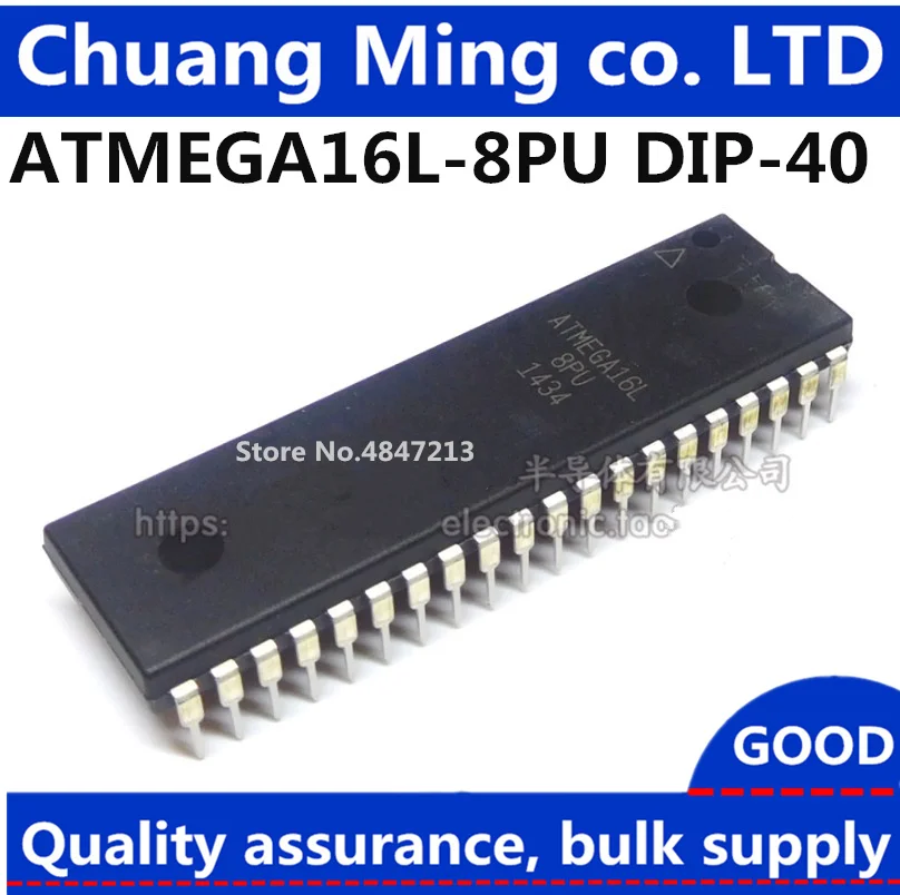 Frete Grátis 10 unidades/lotes ATMEGA16A-PU ATMEGA16L-8PU ATMEGA16L-PU ATMEGA16APU ATMEGA16A ATMEGA16L ATMEGA16 DIP40 Em Estoque