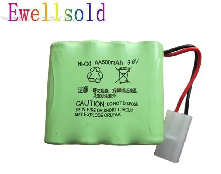 

9.6v 500mah NiCD Battery For Rc Toys Cars Tanks Truck Robots Guns Boats AA Ni-CD 500mAh9. 6v Rechargeable Battery