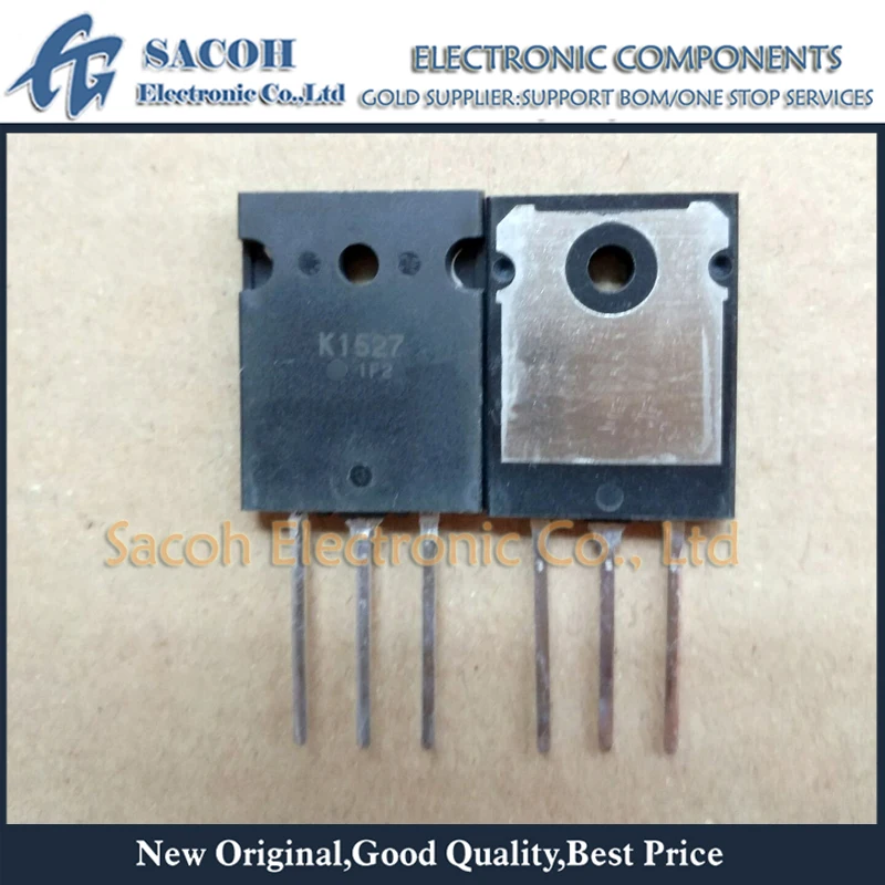 

Refurbished Original 5Pcs/Lot 2SK1527 K1527 OR 2SK1526 K1526 OR 2SK1525 K1525 OR 2SK1837 K1837 TO-3PL 40A 500V N-Channel MOSFET