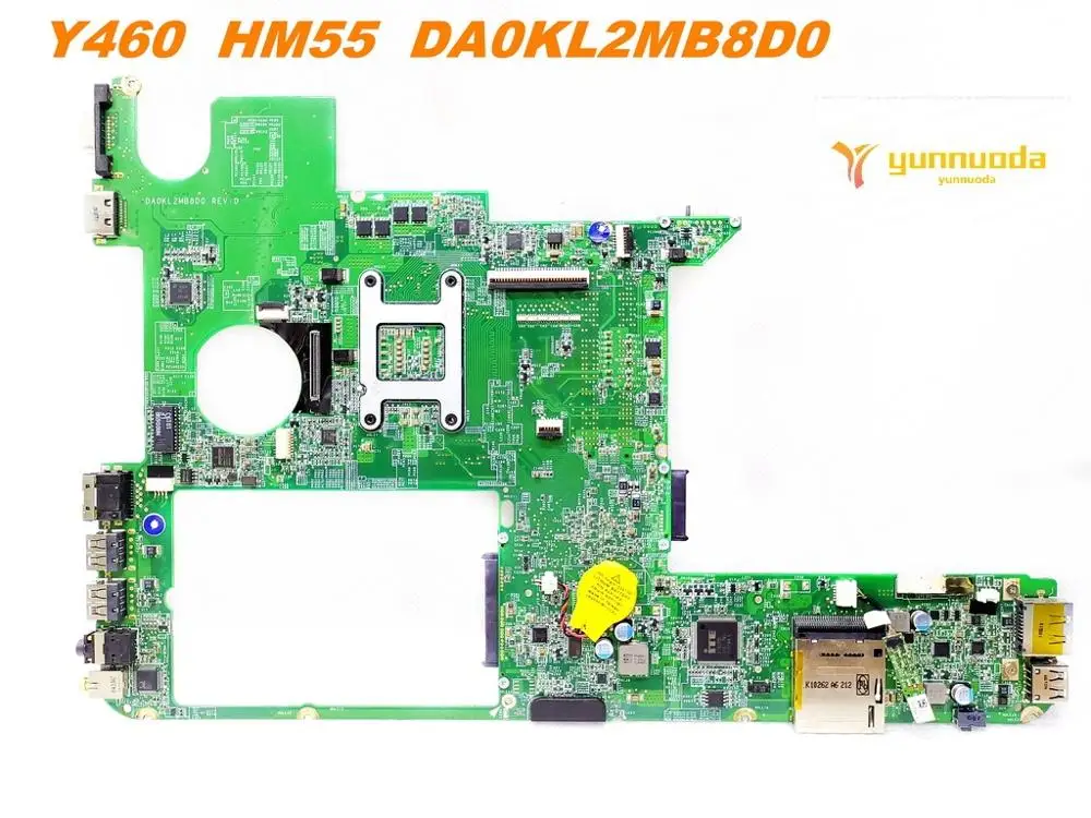 레노버 Y460 노트북 마더 보드 Y460 HM55 DA0KL2MB8D0 용 오리지널 무료 배송 테스트