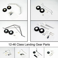 Free Shipping Landing Gear for RC Airplane 12-46 Grade Aluminum Lading Gear with Wheel Spare Parts Set for RC Plane Cessna Model