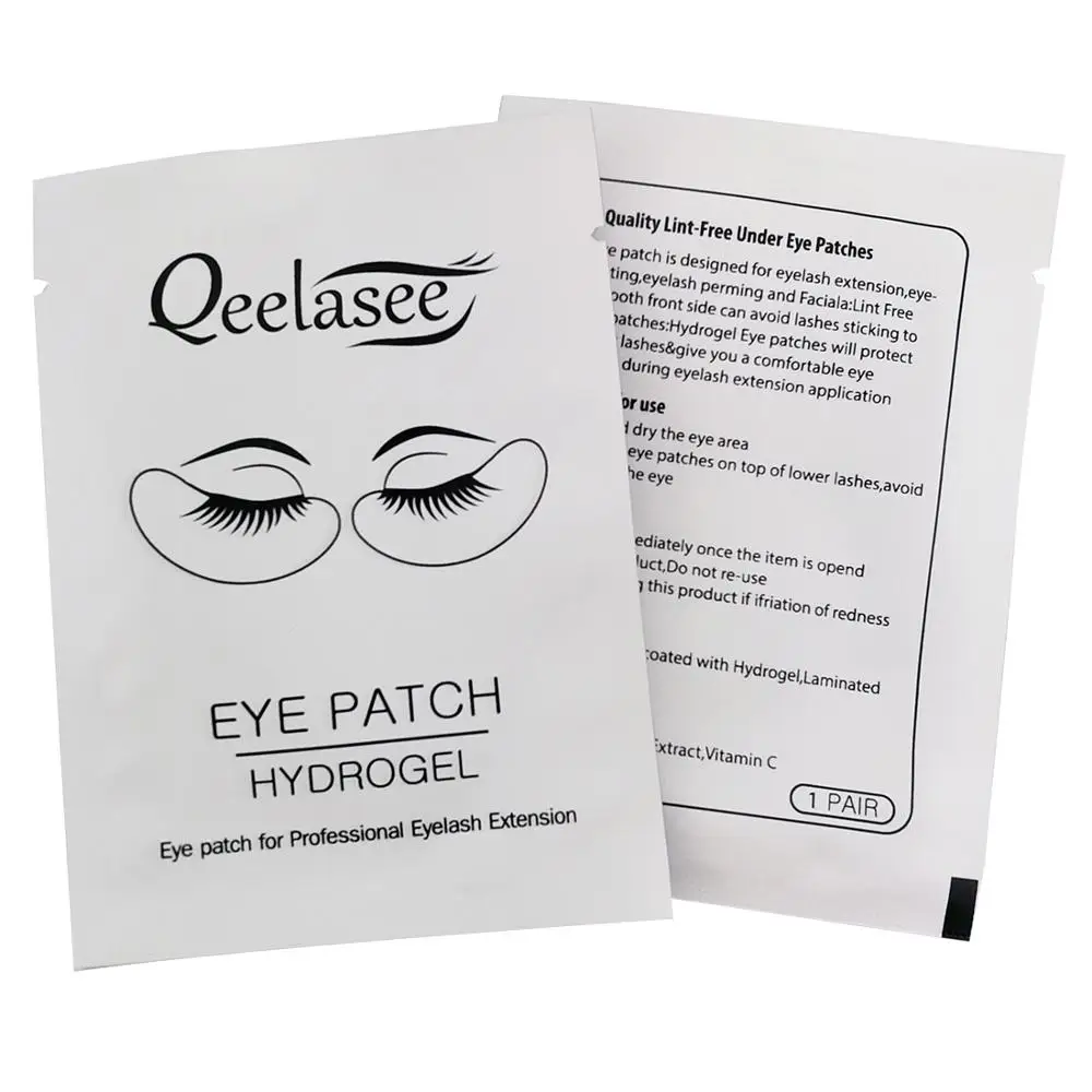 Qeelasee New Lint Free Under Eye Patches Hydrogel Gel Eye Pads High Quality Eye Patches for Eyelash Extension