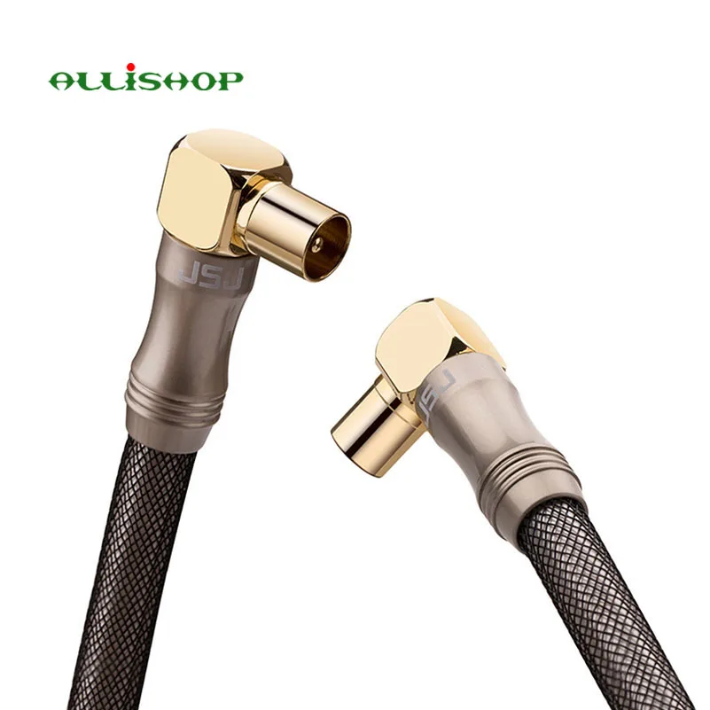Cable Coaxial Premium para antena HDTV, conector Coaxial para DVB-T y DVB-T2, Radio de 75ohm, 3 tipos, 1080P