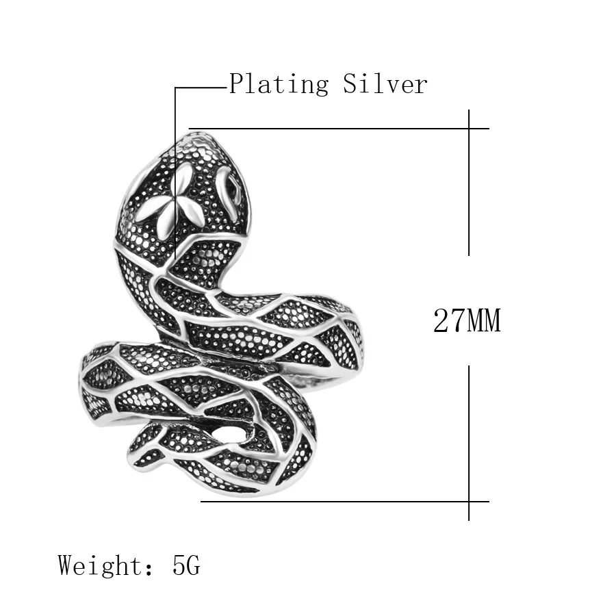 Hot Sale Cheap Jewelry Wholesale Lot 2016 Fashion Snake Rings For Women Tibetan Silver Alloy Three Rows Rhinestone Adornment