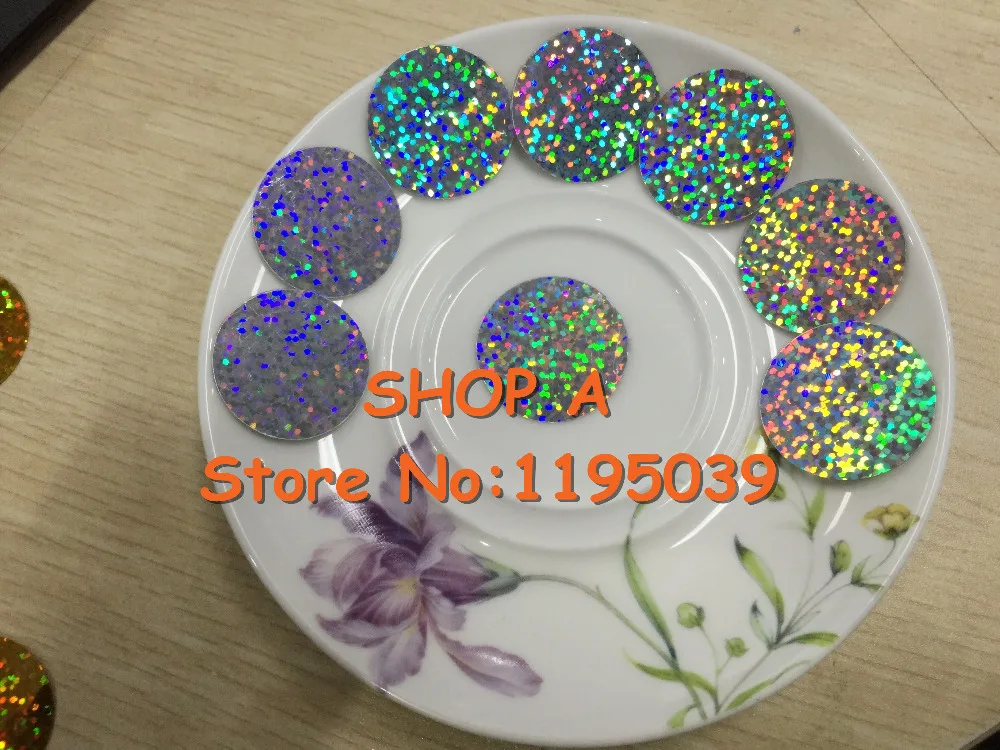 280pcs Large Round Sequins 30mm PVC Sequin Flat Round Paillette Hologram Sequins Decoration Side Hole Laser Silver Confetti