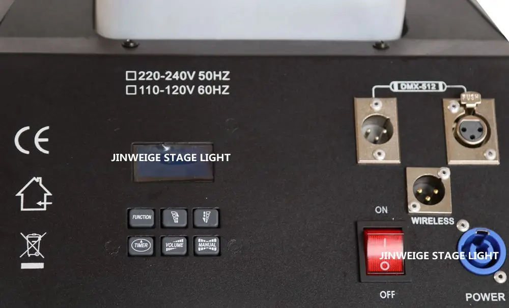 1500w Haze Mist Fog Machine 2L DMX Remote Control Light Professional Stage DJ Smoke Equipment