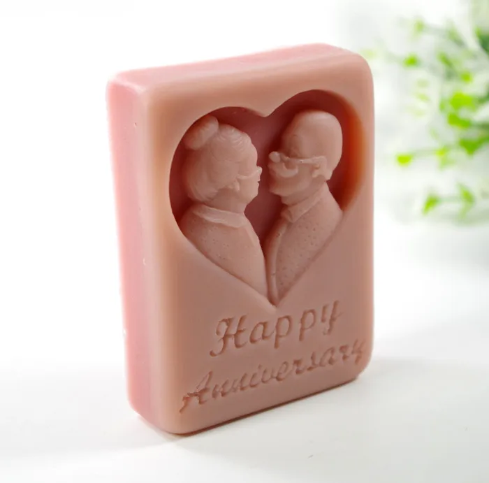 old together Mould Craft Art Silicone 3D Soap Mold Craft Molds DIY Handmade Candle Molds S379