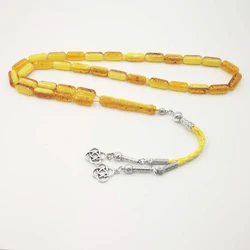 Man's Resin Tasbih Ambers Color Rosary Muslim Luxurious bracelet Tesbih 33 Beads Misbaha Islam bracelets