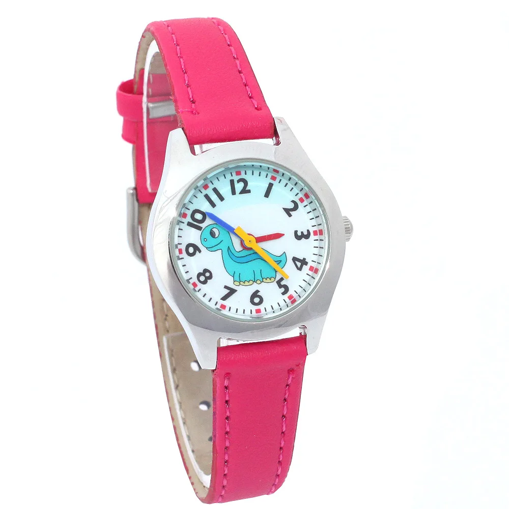 جديد أزياء الأطفال ووتش الصبي الفتيات الجلود حزام ساعة اليد طالب عارضة الكوارتز ووتش للأطفال جميل الكرتون ووتش ساعة