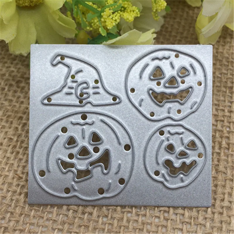 

Halloween witch pumpkin Metal Cutting Dies Stencil Scrapbooking Photo Album Card Paper Embossing Craft DIY