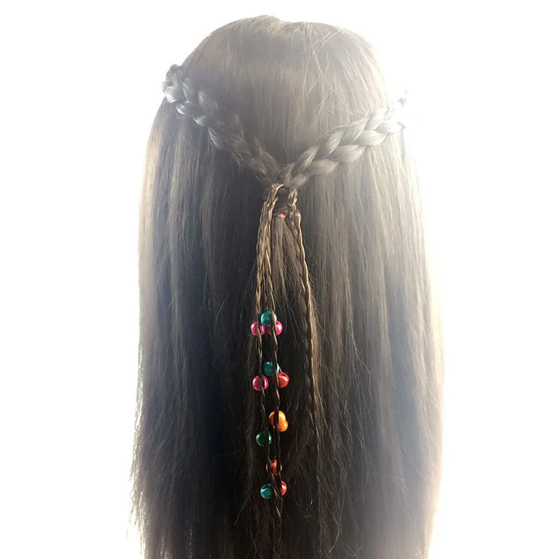 New Fashion Synthetic Wig Charming Twist Rubber Elastic Hair Band Tassels Long Hair Accessories Femme Bijoux Fine Headbands Girl