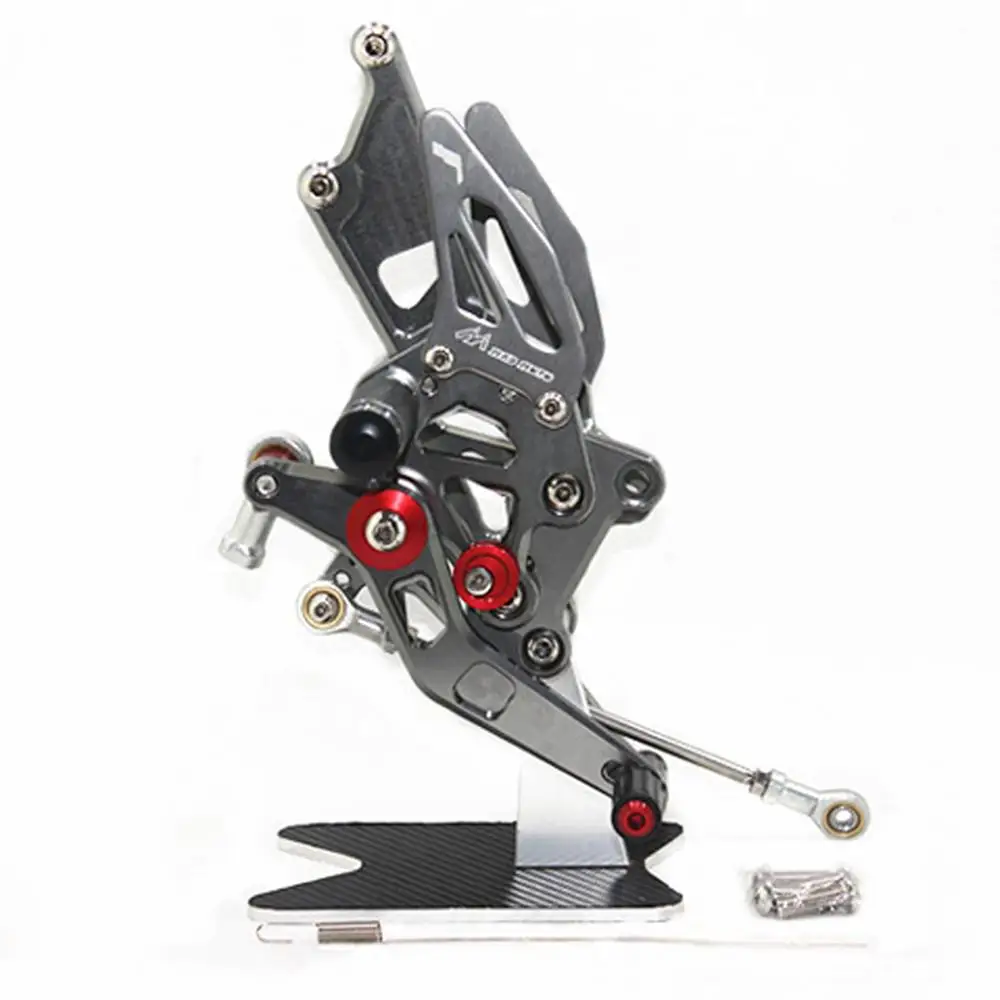 For Kawasaki Ninja250R EX250  2008-2010 2011 2012 2013 2014  CNC Adjustable Footrests Foot Pegs Rider Rearset Footrest Foot Rest