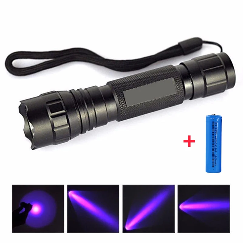 PANYUE UV Flashlight 395nm UV Detector Light for Dog Cat Urine, Pet Stains, Bed Bugs, Scorpions, Machinery Leaks Inspection