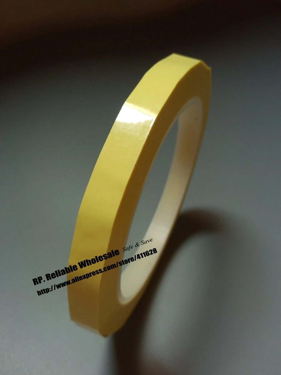 2mm~5mm choose, *66Meters long, Single Adhesive Mylar Tape for Transformer, Coil, Motor Pack, Insulate Yellow